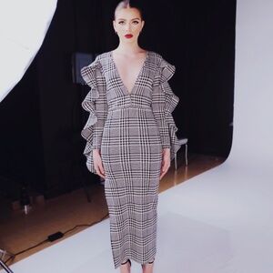 Houndstooth Dress